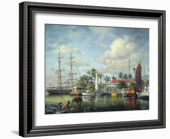 Lahaina Waterfront, Maui-Nicky Boehme-Framed Giclee Print