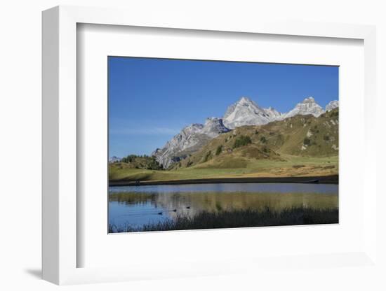 Lai Da Vons, Small Lake in the Alps, Graubunden, Swiss Alps, Switzerland, Europe-Angelo Cavalli-Framed Photographic Print