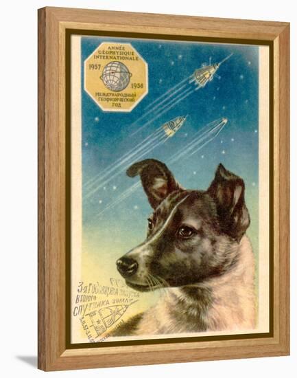 Laika the Space Dog Postcard-Detlev Van Ravenswaay-Framed Premier Image Canvas