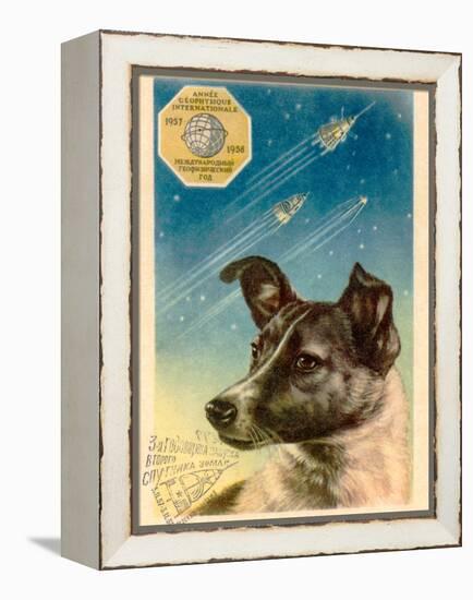 Laika the Space Dog Postcard-Detlev Van Ravenswaay-Framed Premier Image Canvas