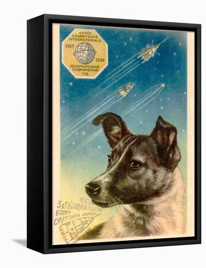 Laika the Space Dog Postcard-Detlev Van Ravenswaay-Framed Premier Image Canvas