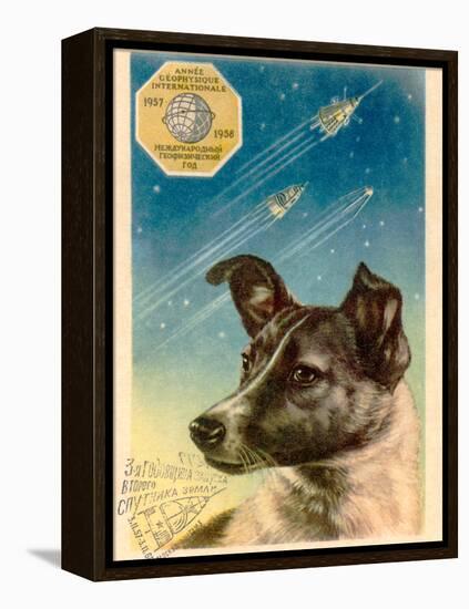 Laika the Space Dog Postcard-Detlev Van Ravenswaay-Framed Premier Image Canvas