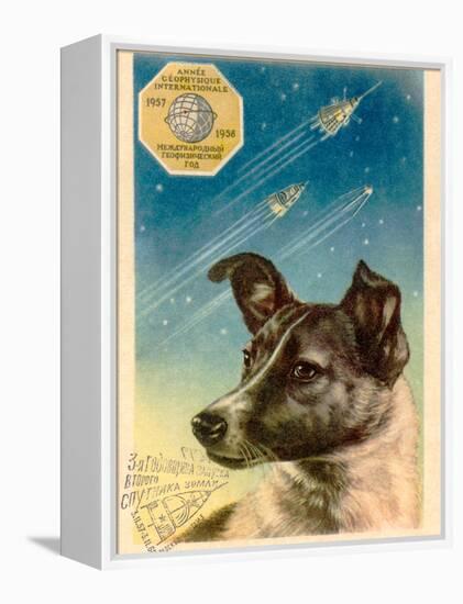 Laika the Space Dog Postcard-Detlev Van Ravenswaay-Framed Premier Image Canvas