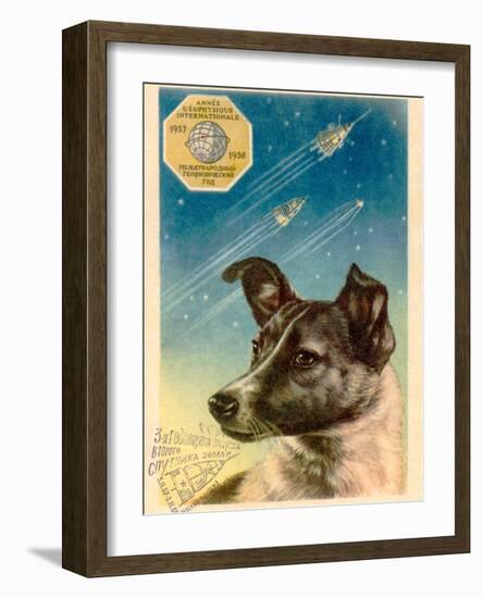 Laika the Space Dog Postcard-Detlev Van Ravenswaay-Framed Photographic Print