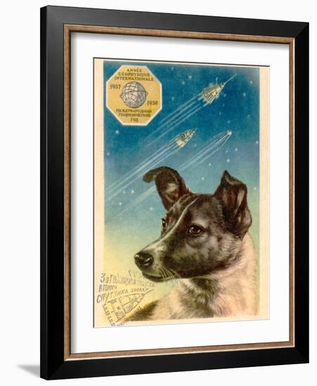 Laika the Space Dog Postcard-Detlev Van Ravenswaay-Framed Photographic Print