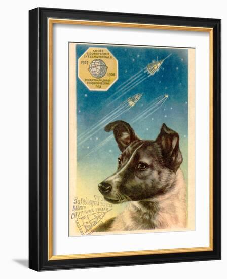 Laika the Space Dog Postcard-Detlev Van Ravenswaay-Framed Photographic Print