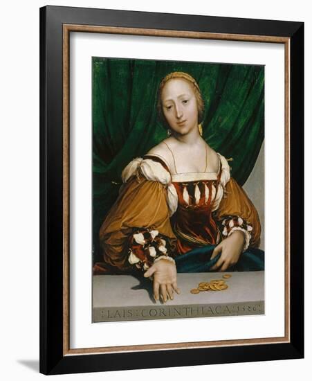 Laïs of Corinth, 1526-Hans Holbein the Younger-Framed Giclee Print