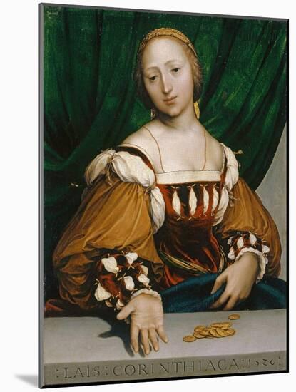 Laïs of Corinth, 1526-Hans Holbein the Younger-Mounted Giclee Print