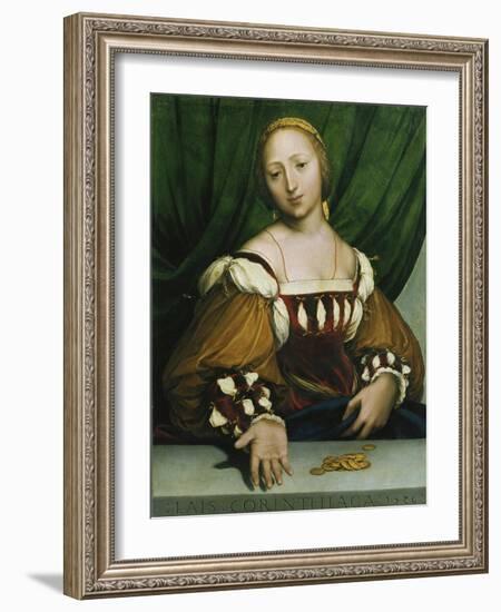 Lais of Corinth (Lais Corinthiaca), 1526-Hans Holbein the Younger-Framed Giclee Print