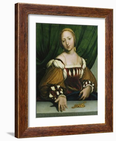 Lais of Corinth (Lais Corinthiaca), 1526-Hans Holbein the Younger-Framed Giclee Print