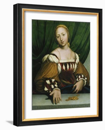 Lais of Corinth (Lais Corinthiaca), 1526-Hans Holbein the Younger-Framed Giclee Print