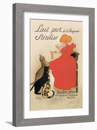 Lait Pur de la Vingeanne Sterilise-Th?ophile Alexandre Steinlen-Framed Art Print