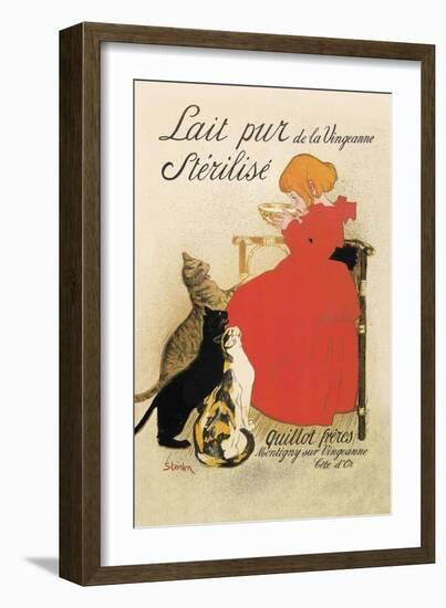 Lait Pur de la Vingeanne Sterilise-Théophile Alexandre Steinlen-Framed Premium Giclee Print
