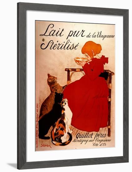 Lait pur Sterilise-Théophile Alexandre Steinlen-Framed Art Print