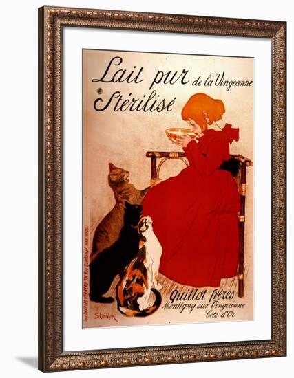 Lait pur Sterilise-Théophile Alexandre Steinlen-Framed Art Print