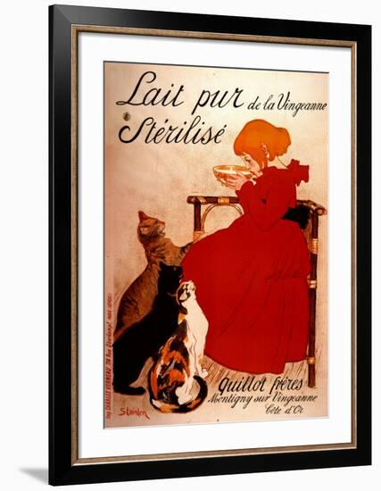 Lait pur Sterilise-Théophile Alexandre Steinlen-Framed Art Print