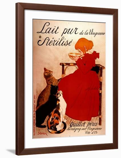 Lait pur Sterilise-Théophile Alexandre Steinlen-Framed Art Print