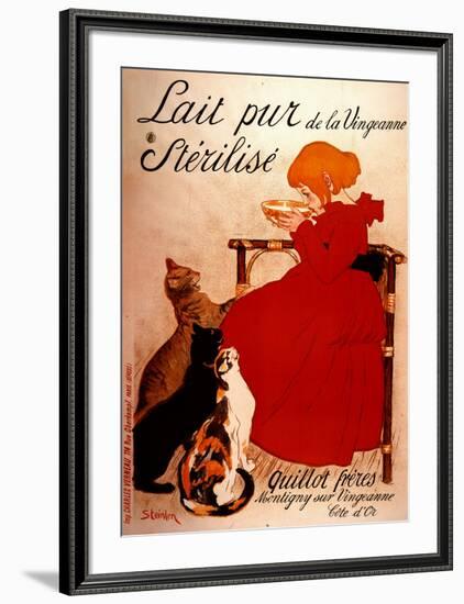 Lait pur Sterilise-Théophile Alexandre Steinlen-Framed Art Print