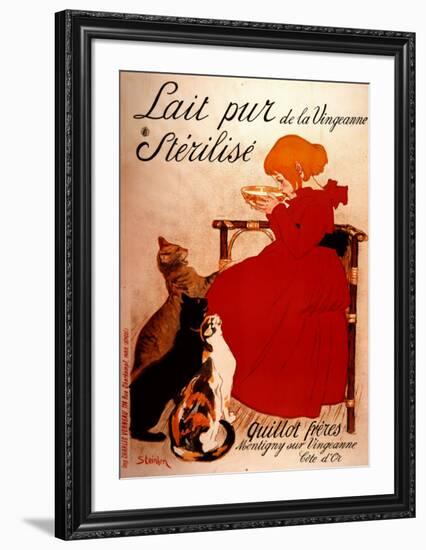 Lait pur Sterilise-Théophile Alexandre Steinlen-Framed Art Print