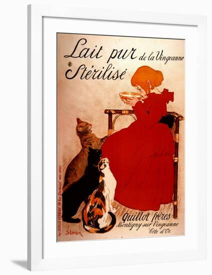 Lait pur Sterilise-Théophile Alexandre Steinlen-Framed Art Print