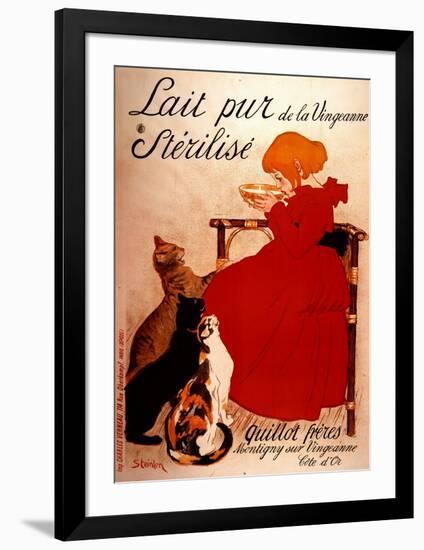 Lait pur Sterilise-Théophile Alexandre Steinlen-Framed Art Print