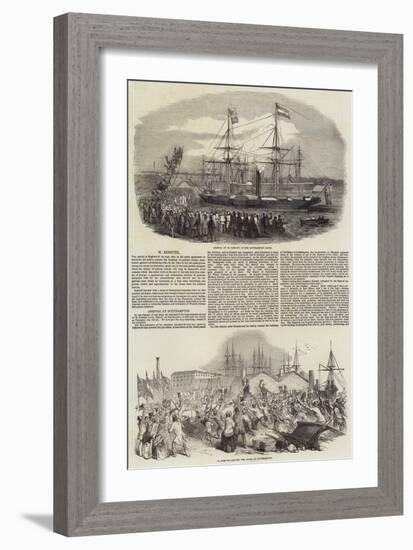 Lajos Kossuth in Southampton-null-Framed Giclee Print