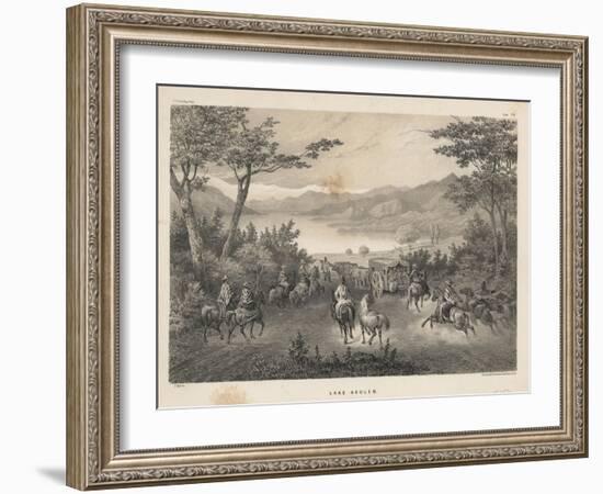 Lake Aculeo, 1855-James Queen-Framed Giclee Print