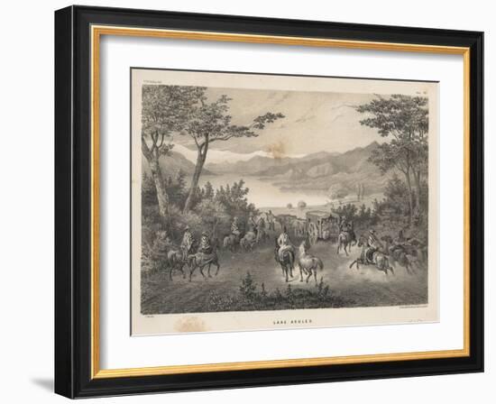 Lake Aculeo, 1855-James Queen-Framed Giclee Print