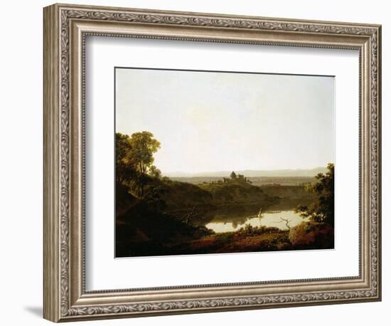 Lake Albano and Castel Gandolfo-Joseph Wright of Derby-Framed Giclee Print