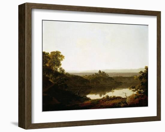 Lake Albano and Castel Gandolfo-Joseph Wright of Derby-Framed Giclee Print