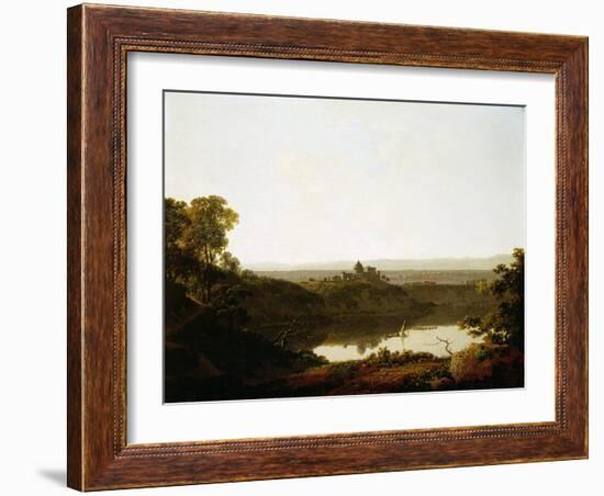 Lake Albano and Castel Gandolfo-Joseph Wright of Derby-Framed Giclee Print