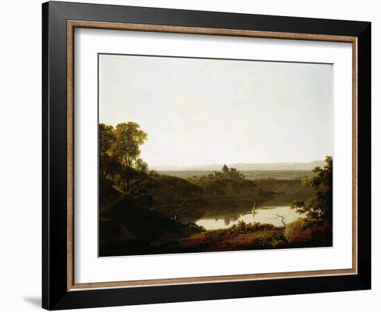 Lake Albano and Castel Gandolfo-Joseph Wright of Derby-Framed Giclee Print