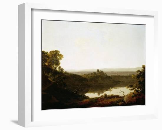 Lake Albano and Castel Gandolfo-Joseph Wright of Derby-Framed Giclee Print