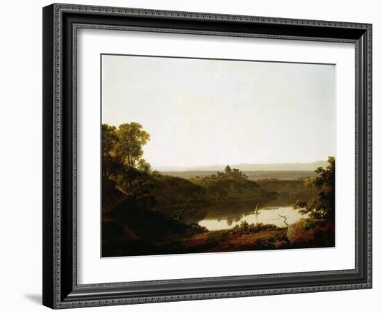 Lake Albano and Castel Gandolfo-Joseph Wright of Derby-Framed Giclee Print