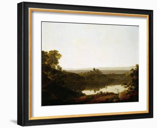 Lake Albano and Castel Gandolfo-Joseph Wright of Derby-Framed Giclee Print