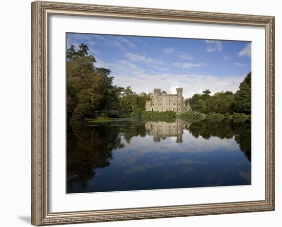 Lake And 19th Century Gothic Revival Johnstown Castle, Co Wexford, Ireland-null-Framed Photographic Print