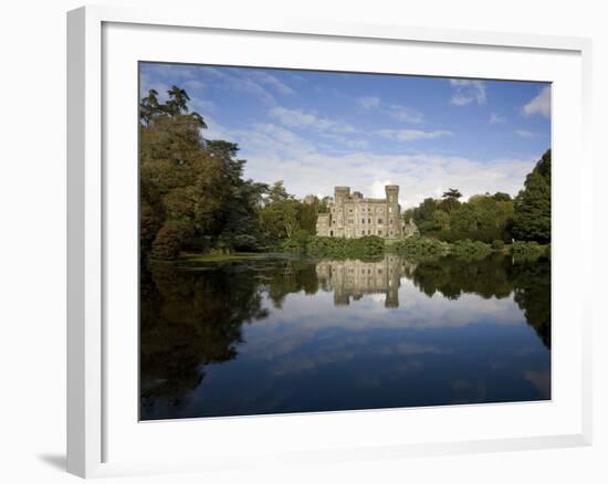 Lake And 19th Century Gothic Revival Johnstown Castle, Co Wexford, Ireland-null-Framed Photographic Print