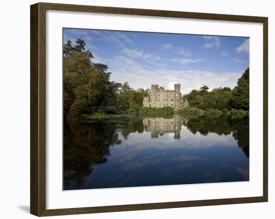 Lake And 19th Century Gothic Revival Johnstown Castle, Co Wexford, Ireland-null-Framed Photographic Print