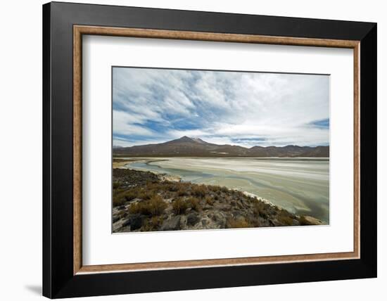 Lake and mountain landscape, Macaya, Bolivia-Anthony Asael-Framed Photographic Print