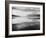 Lake And Mountains "McDonald Lake Glacier National Park" Montana. 1933-1942-Ansel Adams-Framed Premium Giclee Print