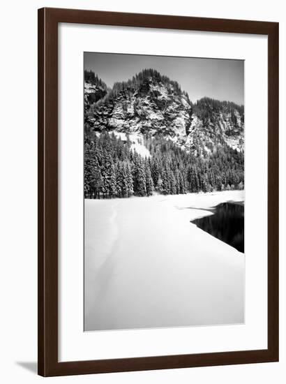 Lake and Mountains of Montriond-Craig Howarth-Framed Photographic Print