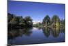 Lake and Trees at Sheffield Park Gardens, East Sussex - East-Sussex, Uk-Florian Monheim-Mounted Photographic Print