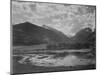 Lake And Trees In Foreground Mt, Clouds In Background "In Rocky Mt NP" Colorado 1933-1942-Ansel Adams-Mounted Art Print