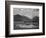 Lake And Trees In Foreground Mt, Clouds In Background "In Rocky Mt NP" Colorado 1933-1942-Ansel Adams-Framed Art Print