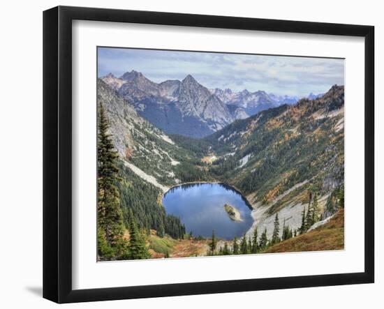 Lake Ann from Maple Pass Loop Trail, Wenatchee National Forest, Washington, Usa-Jamie & Judy Wild-Framed Photographic Print