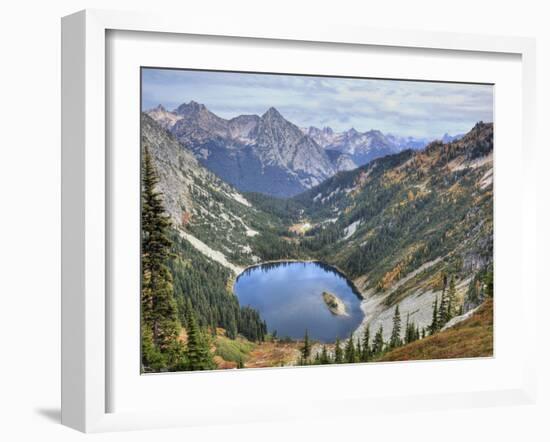 Lake Ann from Maple Pass Loop Trail, Wenatchee National Forest, Washington, Usa-Jamie & Judy Wild-Framed Photographic Print