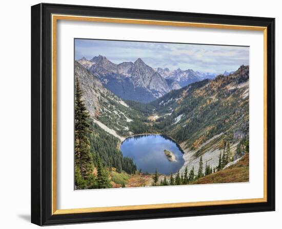 Lake Ann from Maple Pass Loop Trail, Wenatchee National Forest, Washington, Usa-Jamie & Judy Wild-Framed Photographic Print