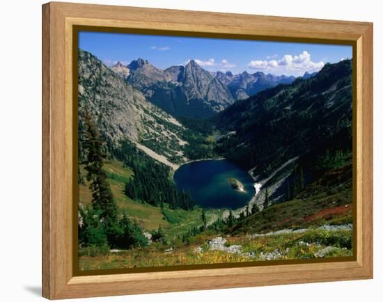 Lake Ann Overlooked by Mt. Shuksan, North Cascades National Park, USA-John Elk III-Framed Premier Image Canvas