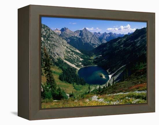 Lake Ann Overlooked by Mt. Shuksan, North Cascades National Park, USA-John Elk III-Framed Premier Image Canvas