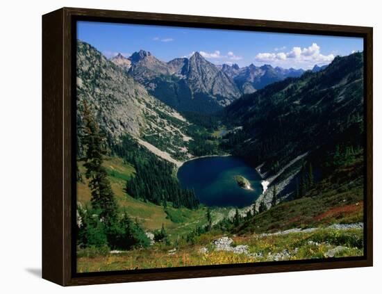 Lake Ann Overlooked by Mt. Shuksan, North Cascades National Park, USA-John Elk III-Framed Premier Image Canvas